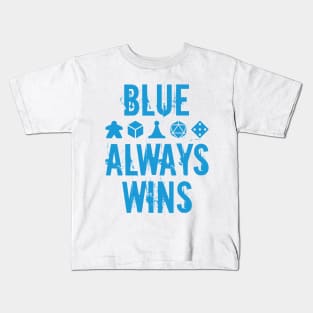 Blue Always Wins Kids T-Shirt